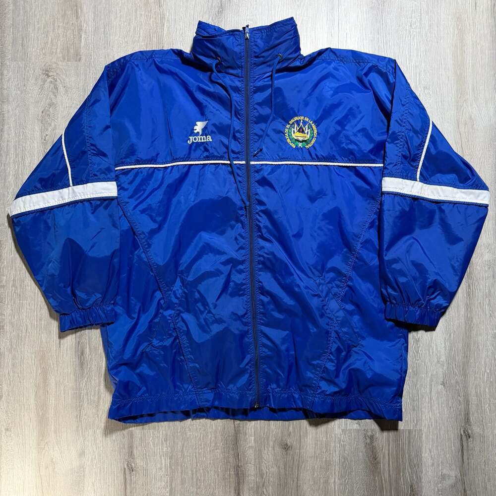 Vintage Joma El Salvador National Football Team Windbreaker Jacket Size XL